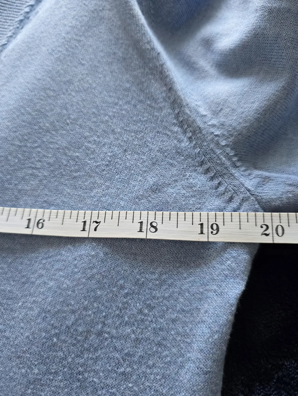 Banana Republic Sky Blue Knit Sweater Size M 85% Cotton 15% Wool - Picture 10 of 11